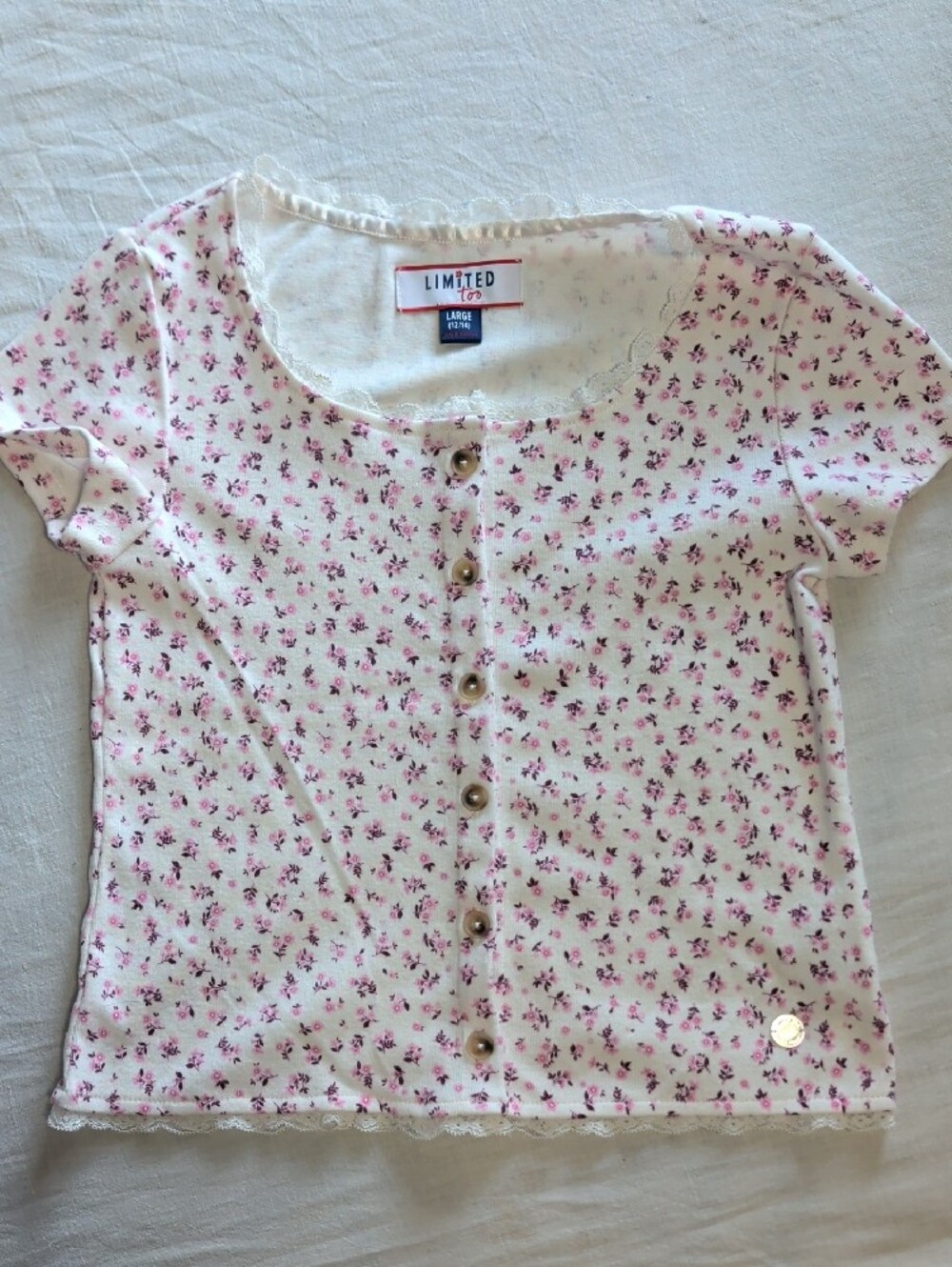 Bundle Light Wash Denim Overalls, Yellow Dress, Leggings & Tops Sz 14 - Picture 7 of 12
